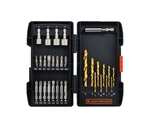 Sada vrtáků, bitů a nástrčných klíčů s magnetickým držákem - 31 dílů - A7178