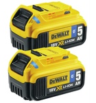 Akumulátor 18V/5,0Ah - XR Li-Ion Bluetooth - 2 kusy - DCB284B